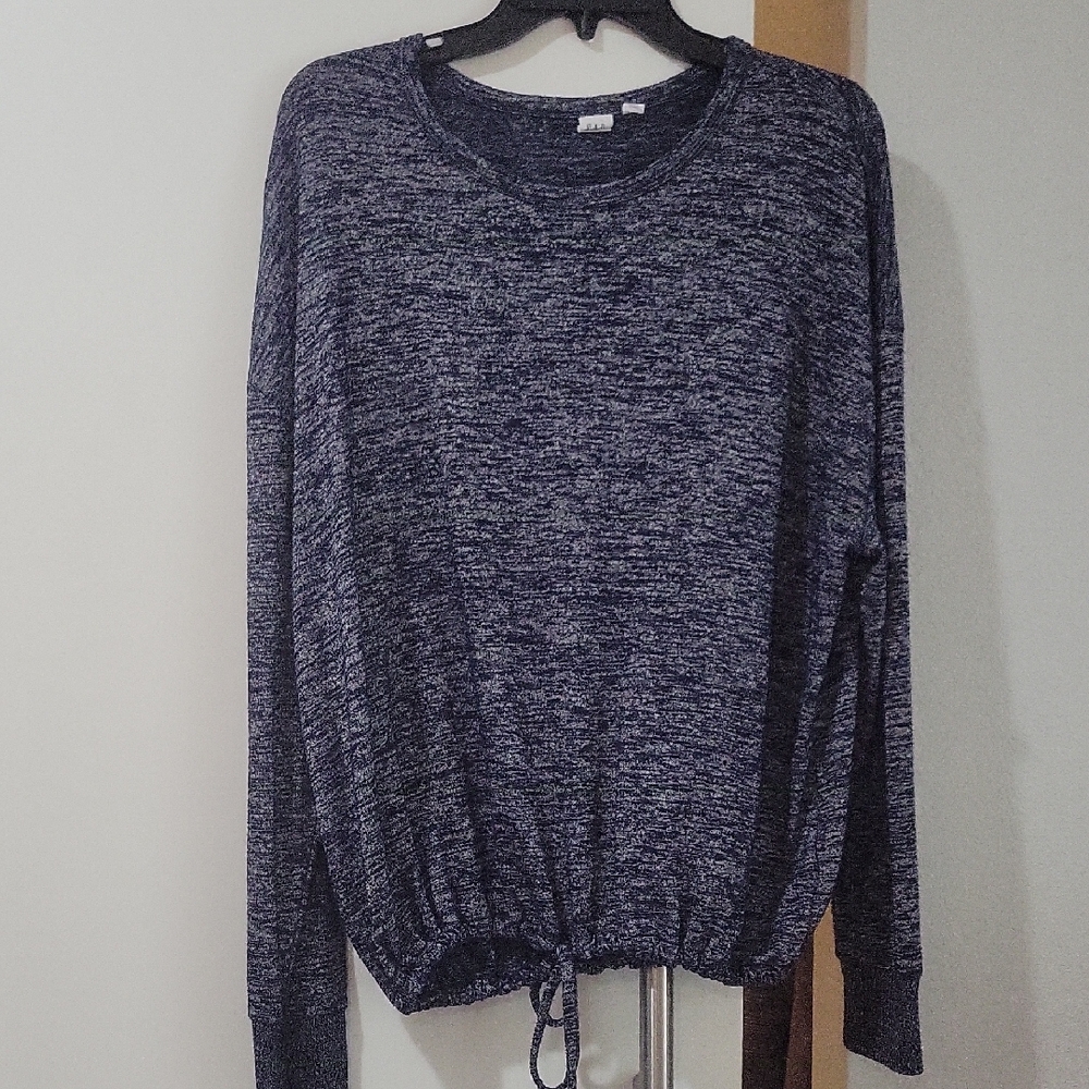 GAP Heathered Blue Knit Top
